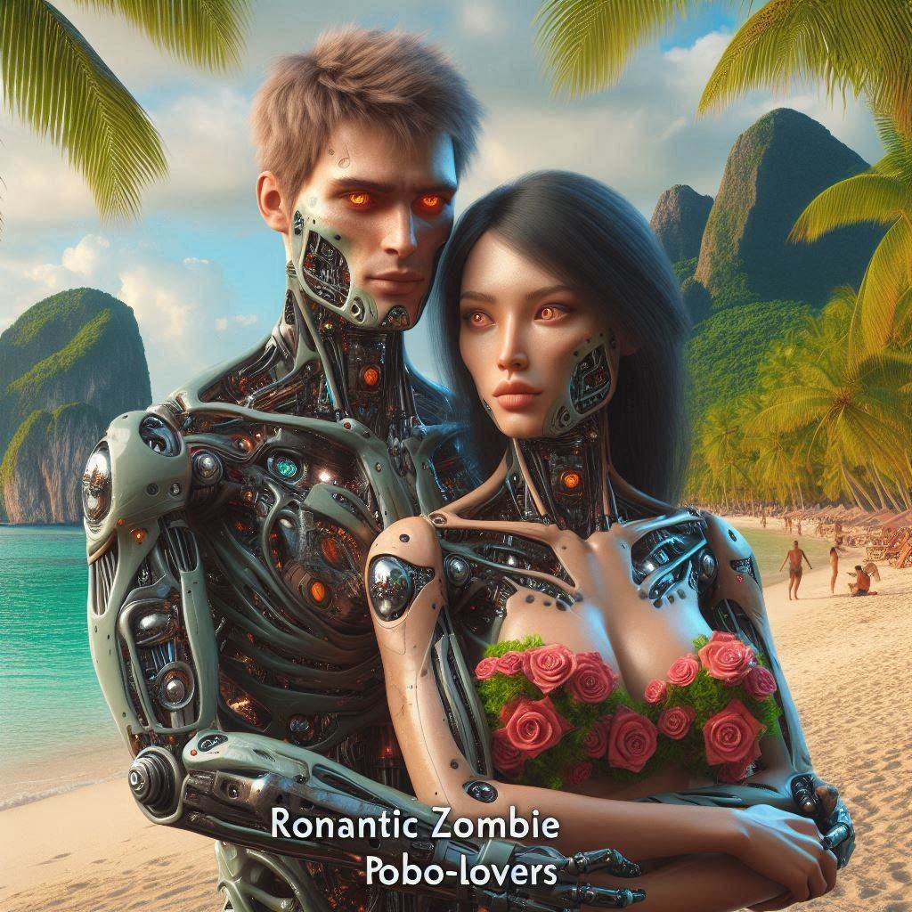 Romantic Zombie Robo-lovers by David Pearce