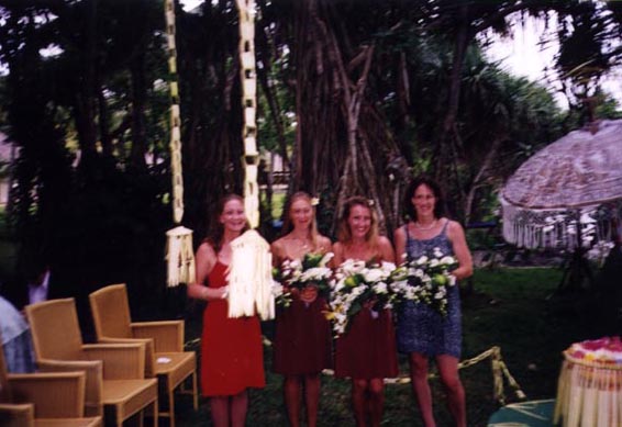 The blushing bridesmaids