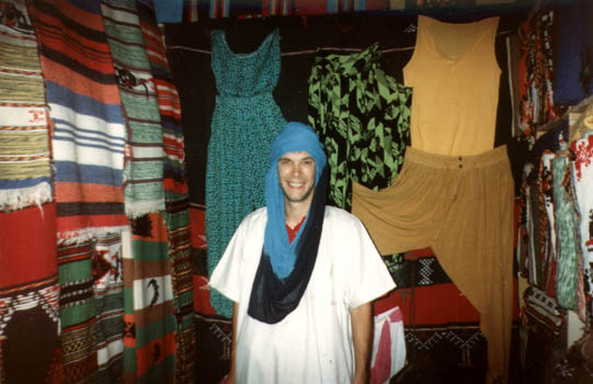 Pete in a Moroccan souk