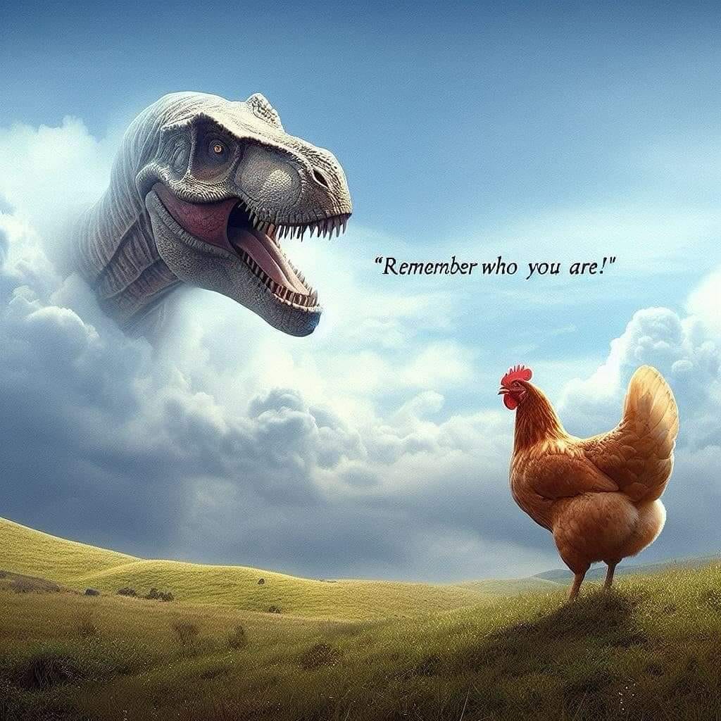 chicken and non-avian dinosair
