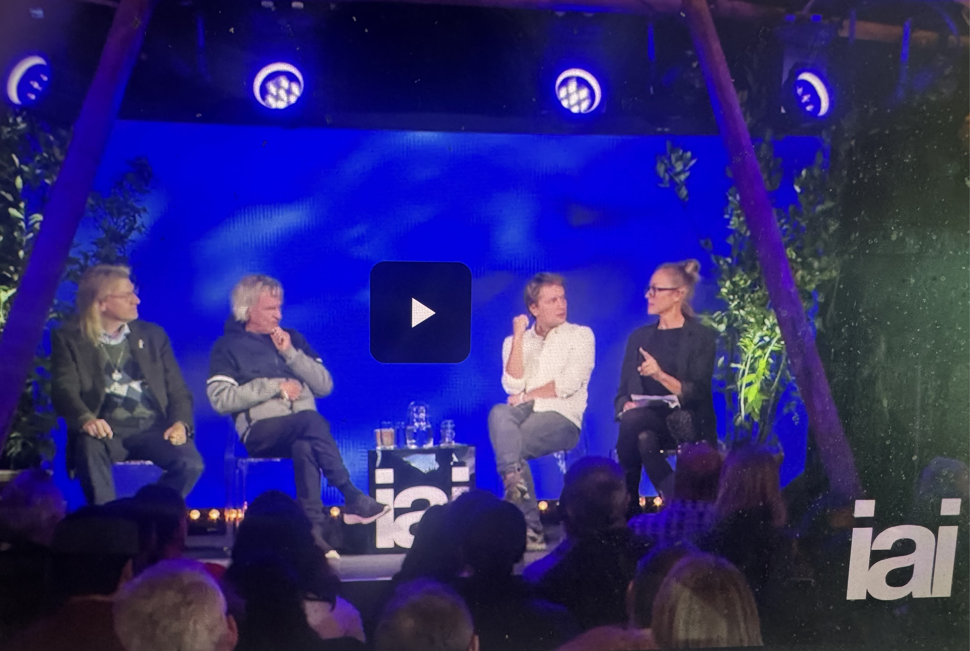 David Pearce, Sarah Wilson and Anders Sandberg  at Institute of Art and Ideas event